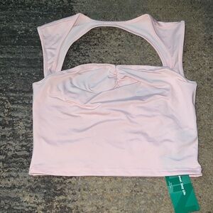 Pink crop top, size s